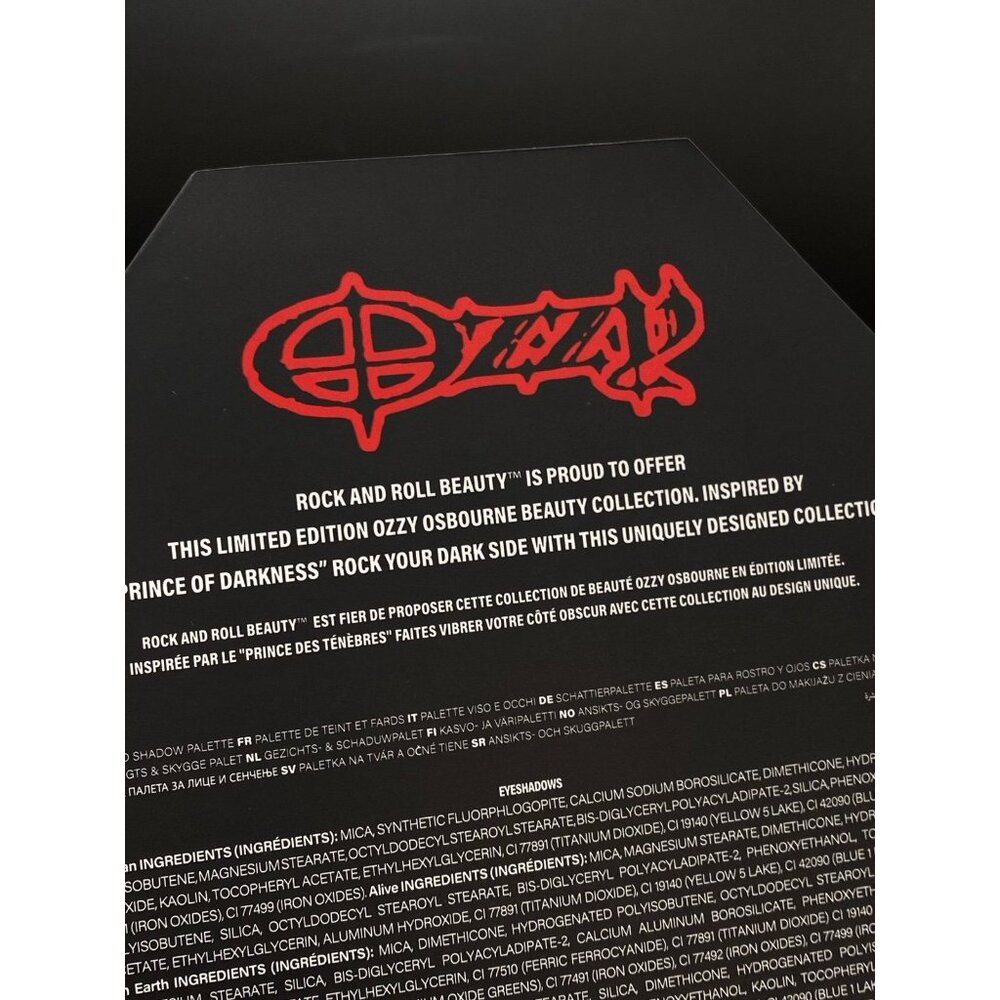 Ozzy Osbourne Coffin Eyeshadow Palette Rock Metal Makeup - Picture 9 of 11